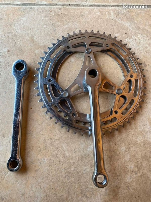 Pédalier Vélo Ancien 46 Dents – Années 1930, Original Et Patiné