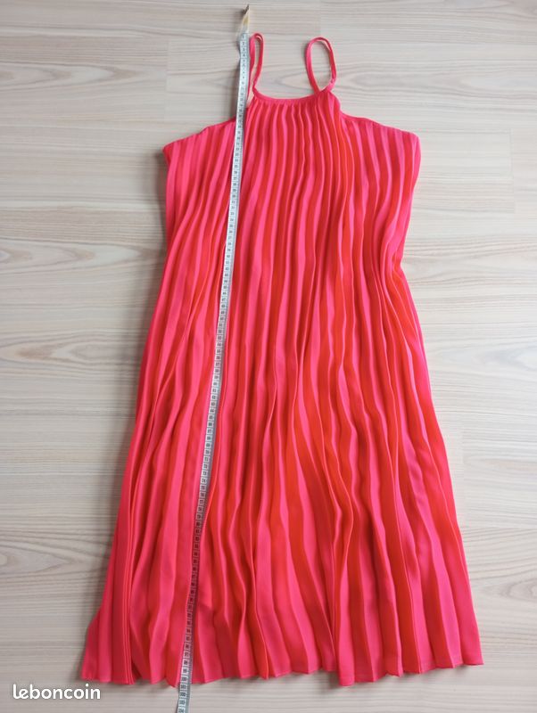 Robe plissée d'été, rose fuchsia - Molly Bracken – Taille 40 (image 14)