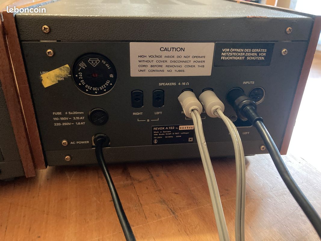 Revox A720 amplificateur + préamplificateur REVOX A722 avec tubes Nixies / LIVRASON OFFERTE (image 19)