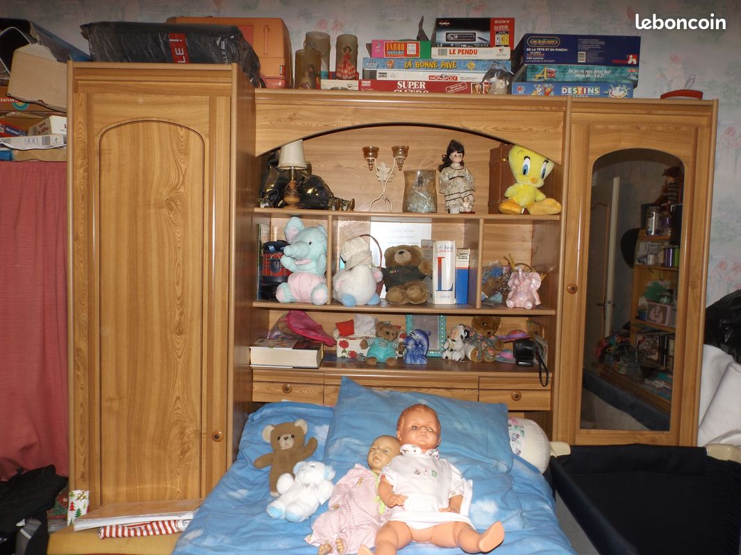 Pont lit bureau et commode (image 1)