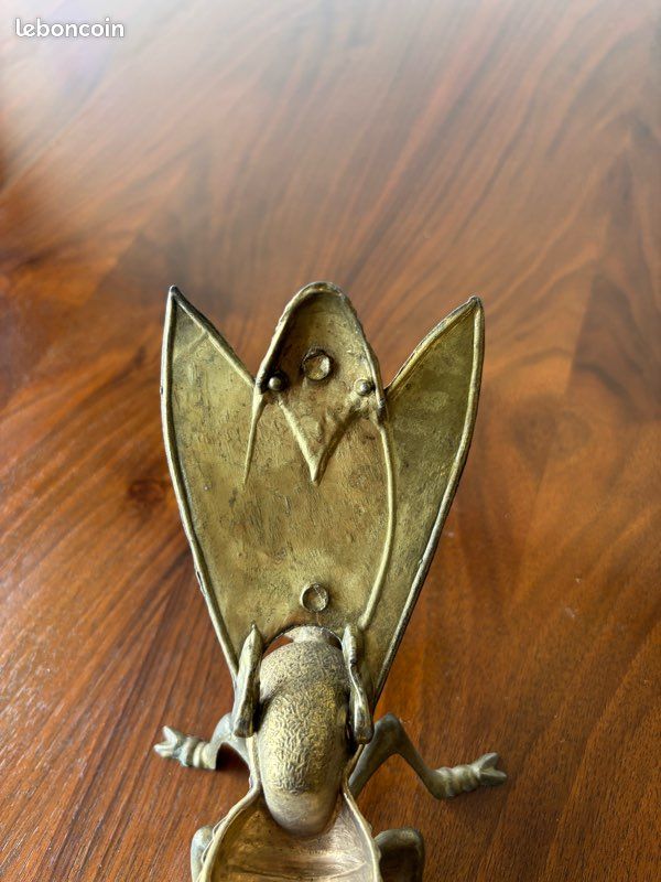 Petite Figurine Mouche En Laiton – Cendier – Boîte 10cm – Thème Animal (Occasion)
