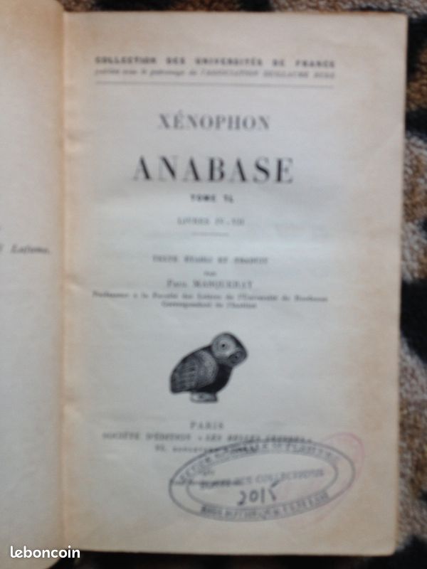Xénophon, L'Anabase, tome 2, Budé (image 3)