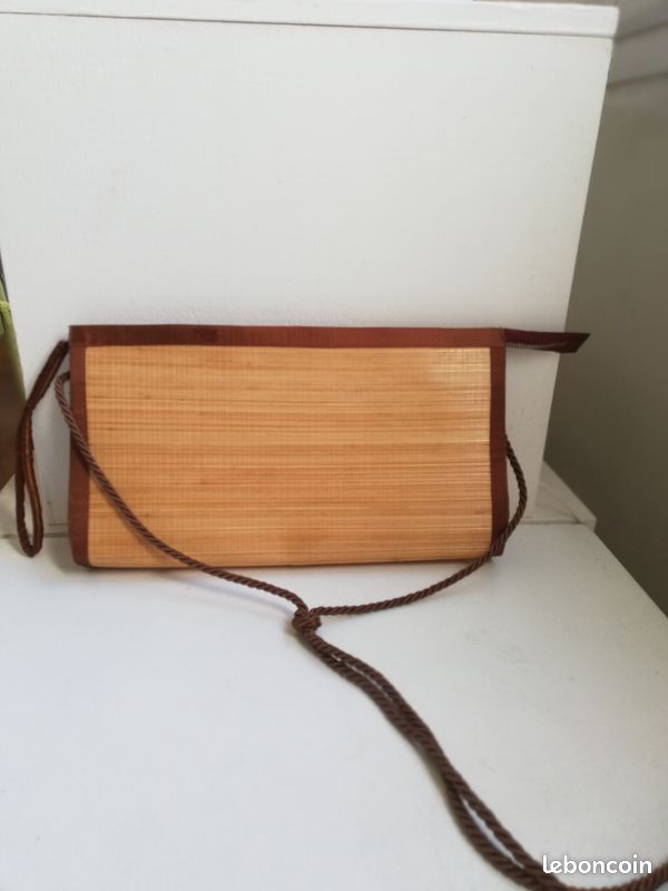 Sac en paille tressée original avec fermeture éclair (RMP à Paris) (image 3)