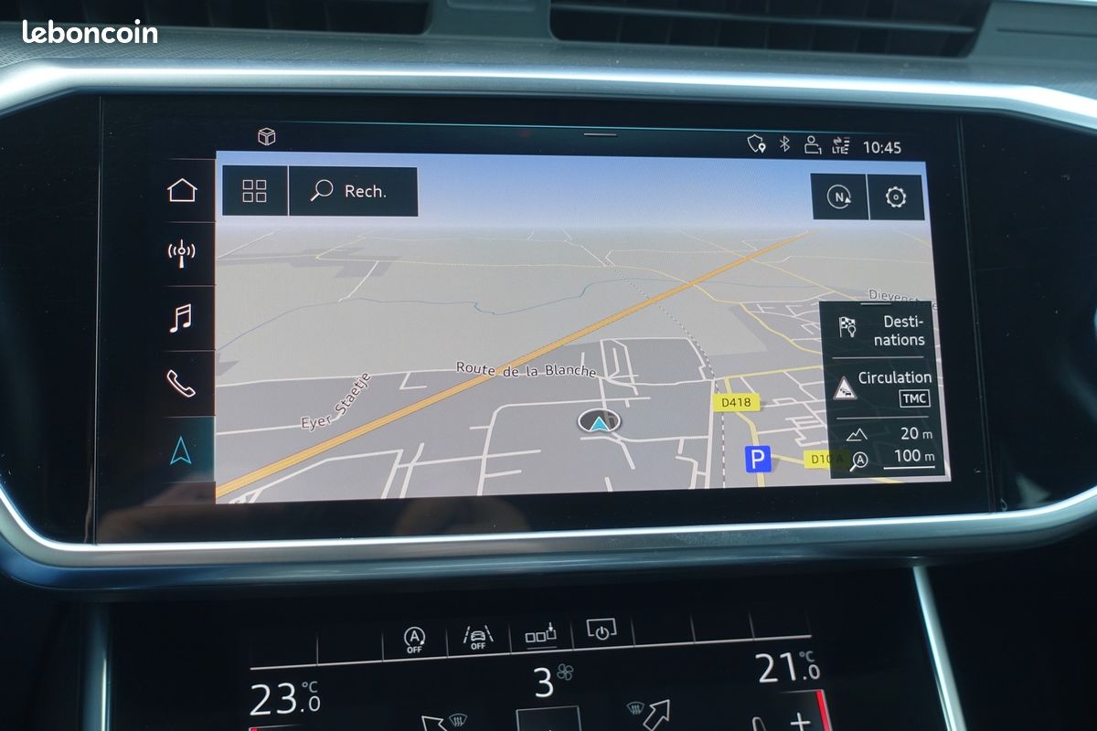 A6 Avant 35 Tdi Mhev S-Tronic 163ch 102600kms Virtual cockpit/Cuir sport élec chauffant/Grd Gps Europe/Caméra 3D/Accès confort/Carplay/Attelage/1*Main/Gtie 12 mois (image 10)