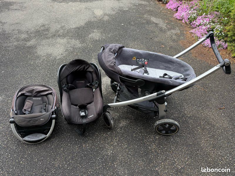Set Bébé Confort : coque auto Creatis.Fix avec embase + poussette (landeau et assise Elea) (image 1)