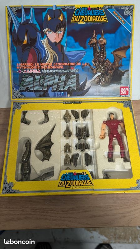 Saint Seiya Vintage – Epsilon Asgard, Bandai 1988, Complet (boîte Abîmée)