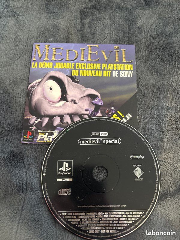 MEDIEVIL Demo PS1 – Sony PlayStation 1 – Complet PAL FR VF – Boîtier Dispo