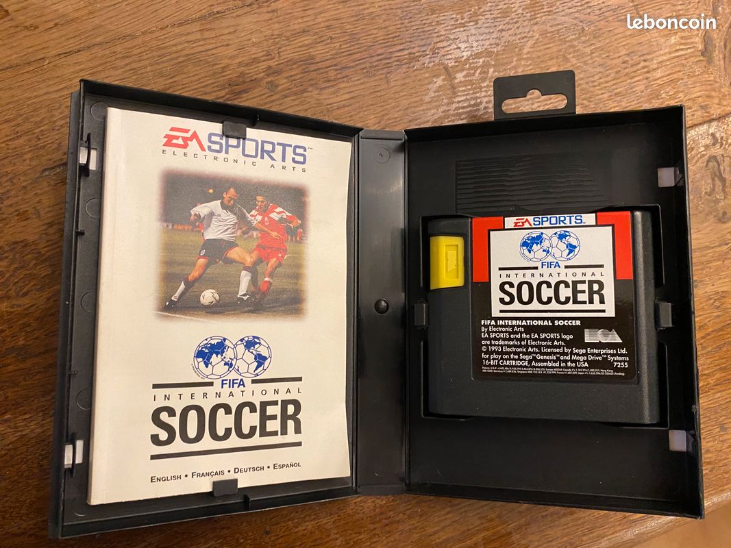 Jeu FIFA International Soccer Pour Sega Mega Drive - Version Française 1993, Complet (boîte, Notice, Manuel)