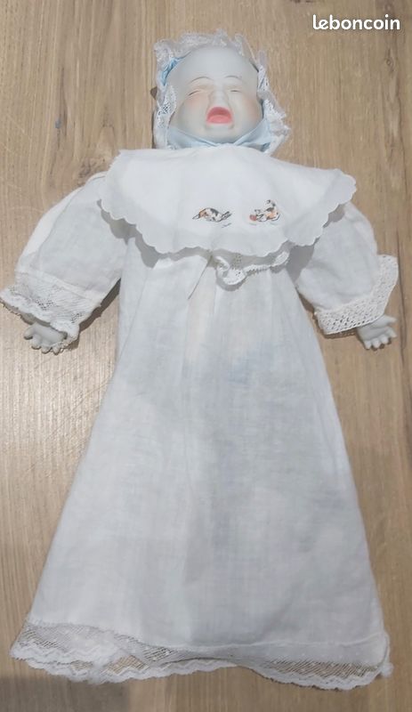 vintage Poupée 3 visages sans marquage en porcelaine