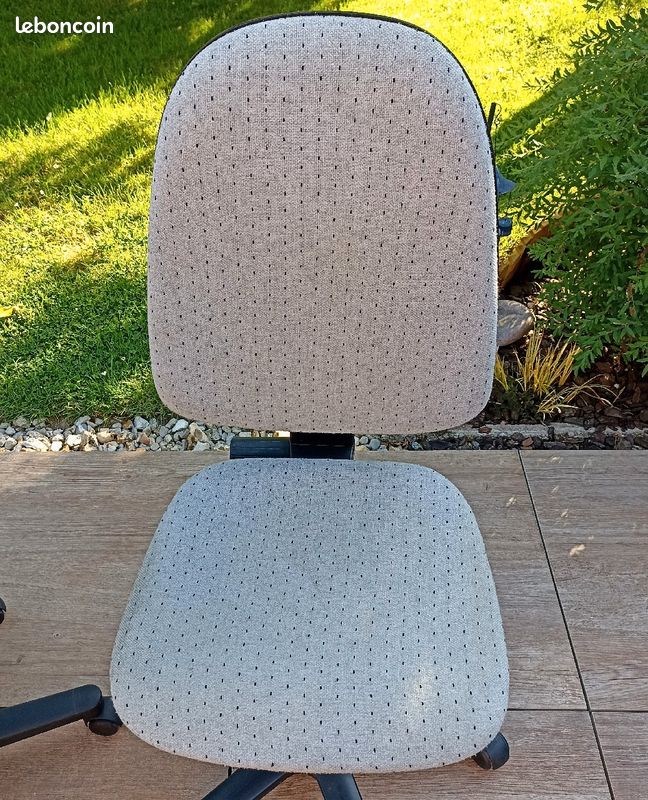 Fauteuil de bureau gris (image 2)