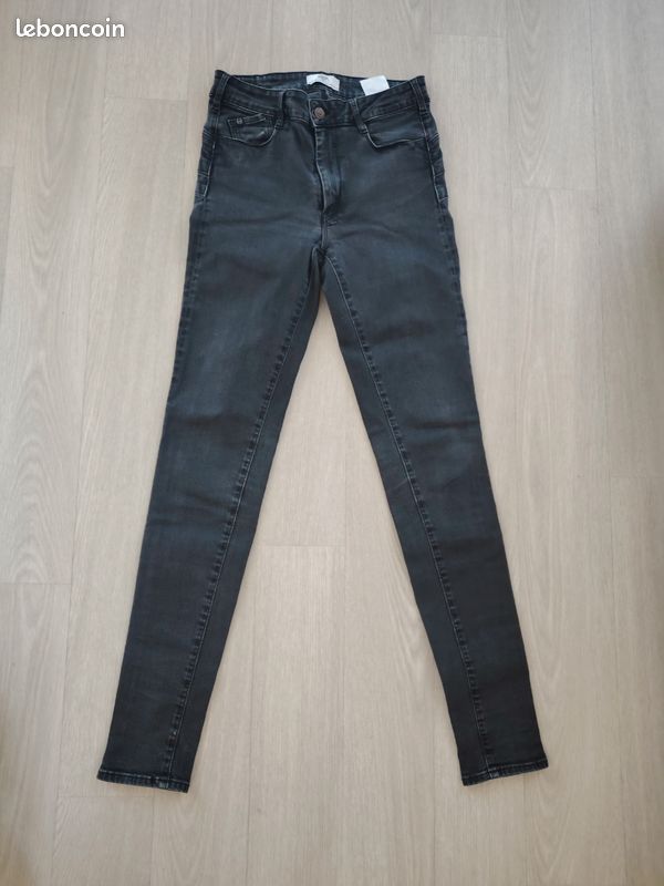 Jean Le Temps des Cerises Pulp High Slim29US 38-40 noir gris push up #4 (image 6)