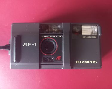 Appareil Photo Olympus AFL Quick Flash, 35 Mm, Noir, Pour Pièces, Ne Fonctionne Pas