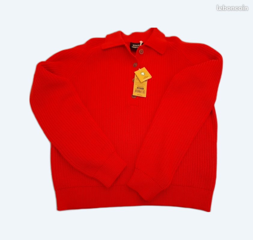 Pull rouge femme (image 1)