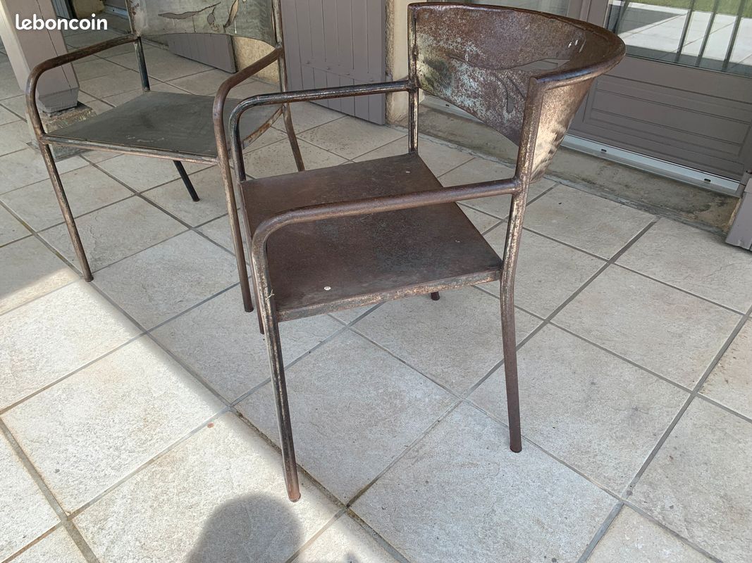 Chaises extérieures fer forgé (image 2)