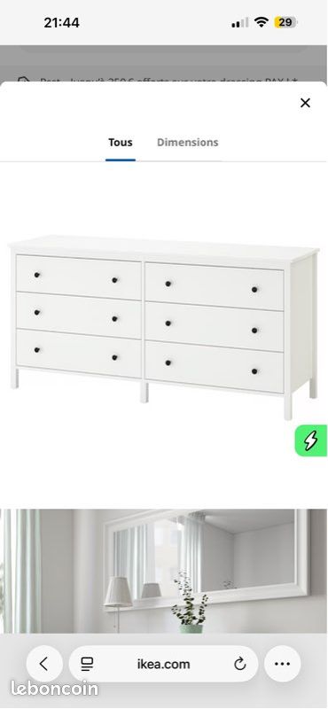 Commode 6 tiroirs (image 1)