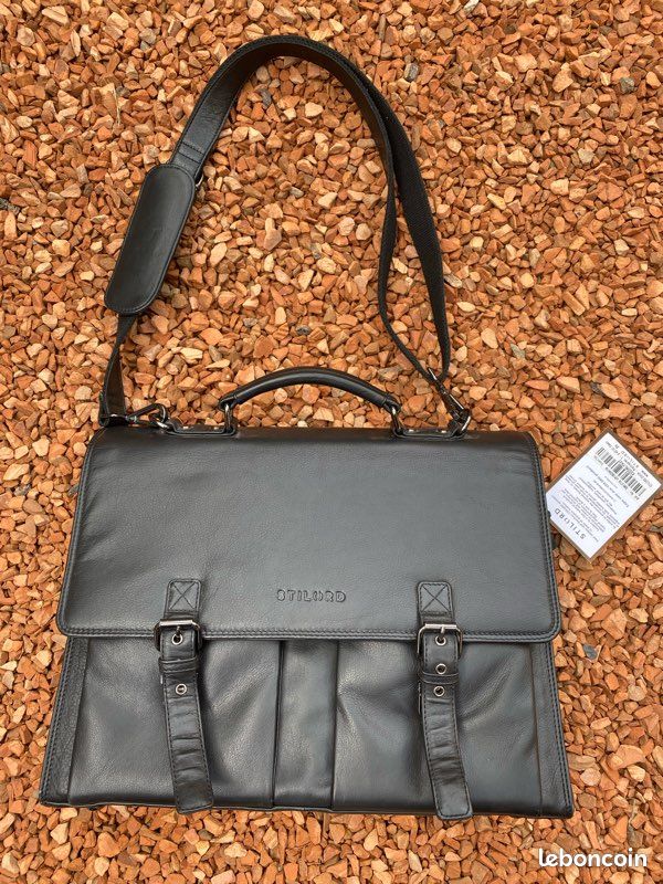 Sac à bandoulière STILORD en cuir véritable Accessoires Bagagerie