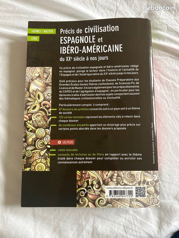 Je vends le précis de civilisation espagnole et ibéro-américaine du 20e siècle à nos jours (image 3)