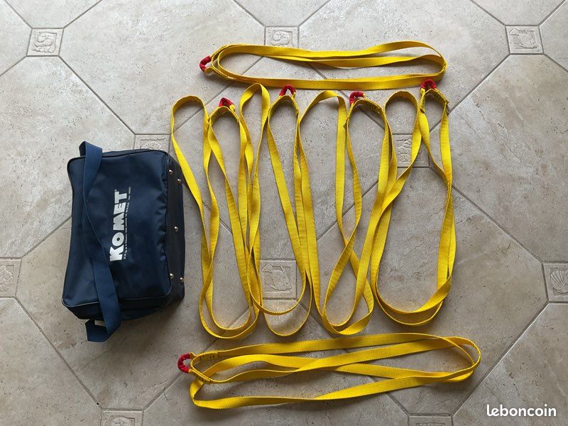 Lot de 6 cravates sangles Komet de 1,5 mètre + sac de transport (image 1)