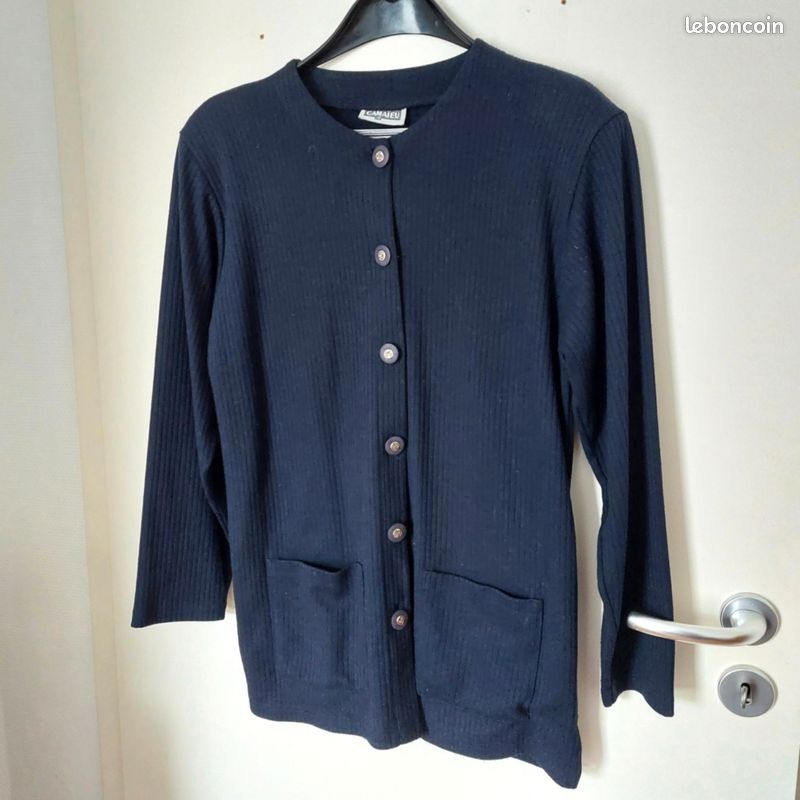 Veste femme T 40 marine (image 1)