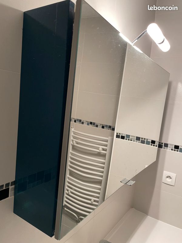 Ensemble meuble salle de bains + vasque + meuble haut + robinetterie (image 7)
