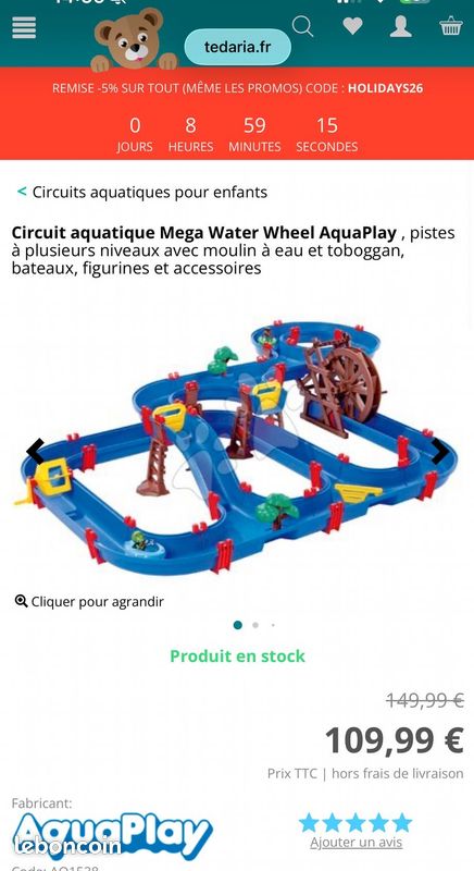 Circuit aquatique Mega Water Wheel AquaPlay (image 1)