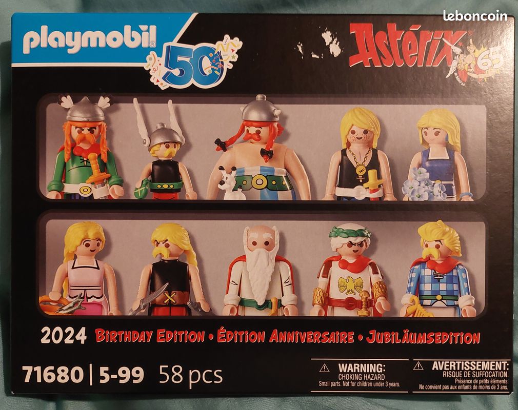 Lot Playmobil Astérix – Hutte Du Chef 70932 + 7 Romains 70934 + Obélix