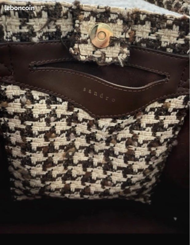 Sac cabas Sandro tweed (image 5)