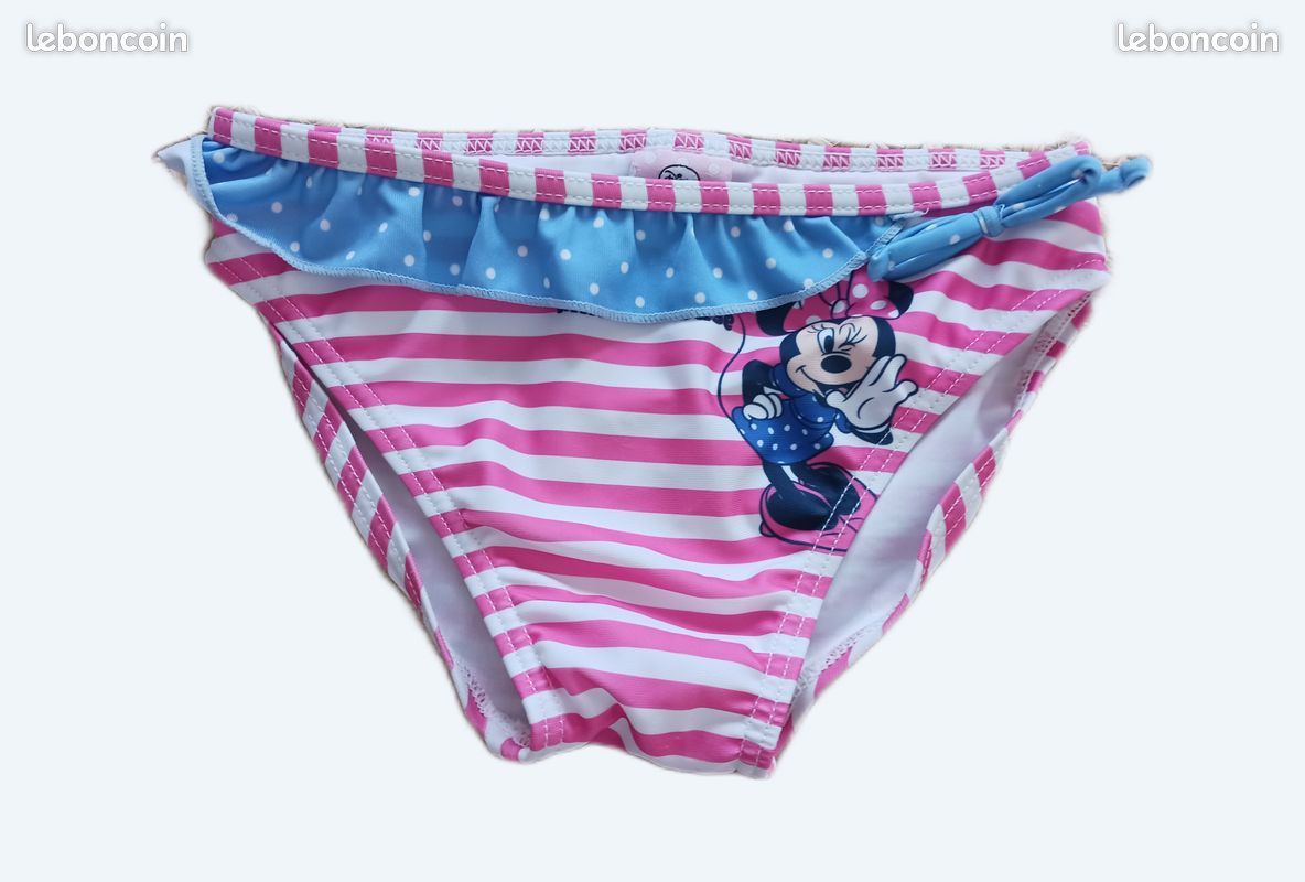 Culotte Maillot De Bain Fille Enfant 3-16 Ans - Slip Bikini Bas De Maillot Été DPois