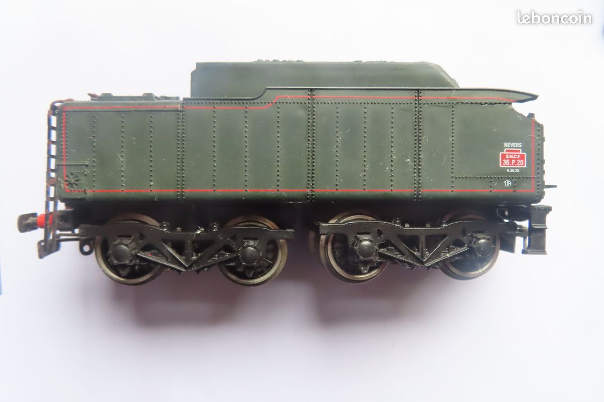 Locomotive Vapeur Jouef HO 241-P7 Nevers Avec Tender 36-P20 - Occasion