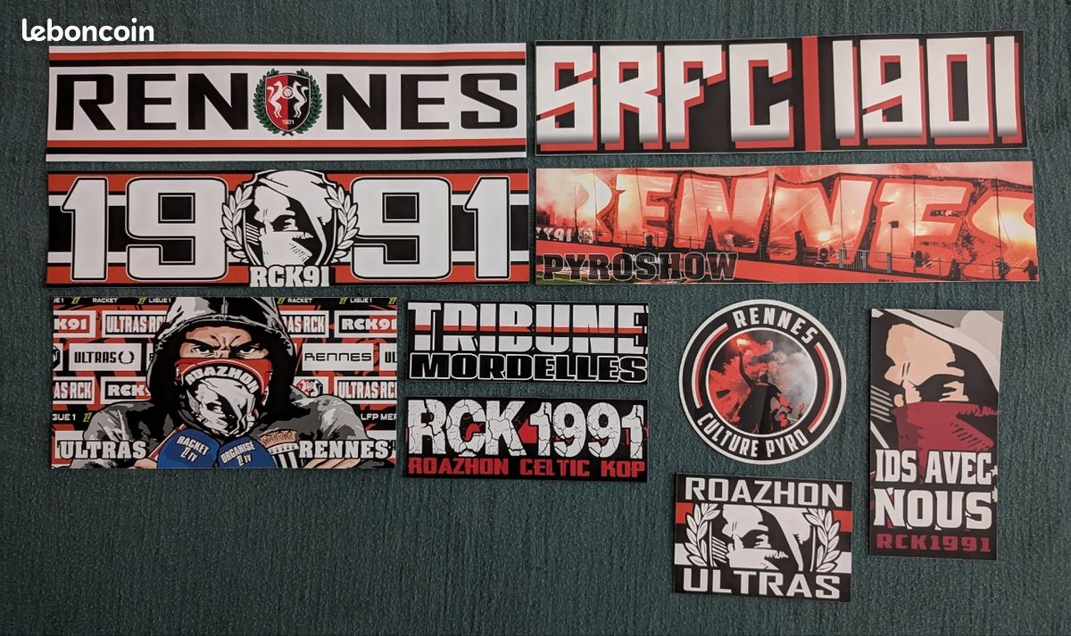 Sticker Kop Breizh Rennes – Autocollant Ultra Supporter SRFC