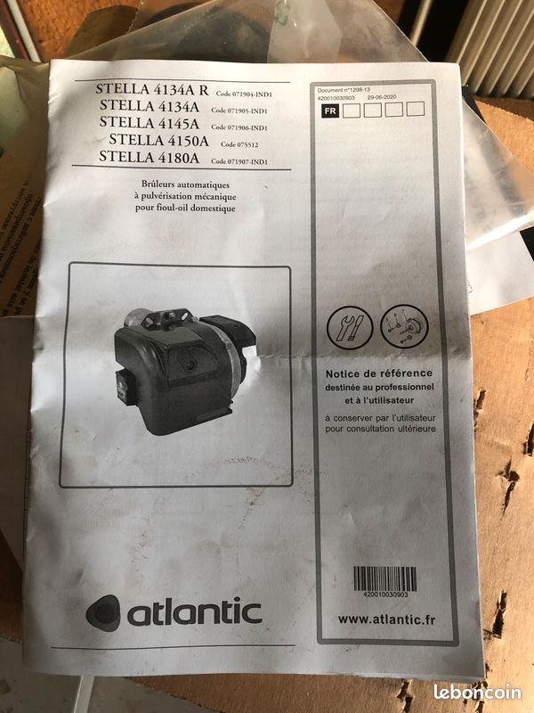 Brûleur sol fioul Stella 4150 de 21 à 50 kW