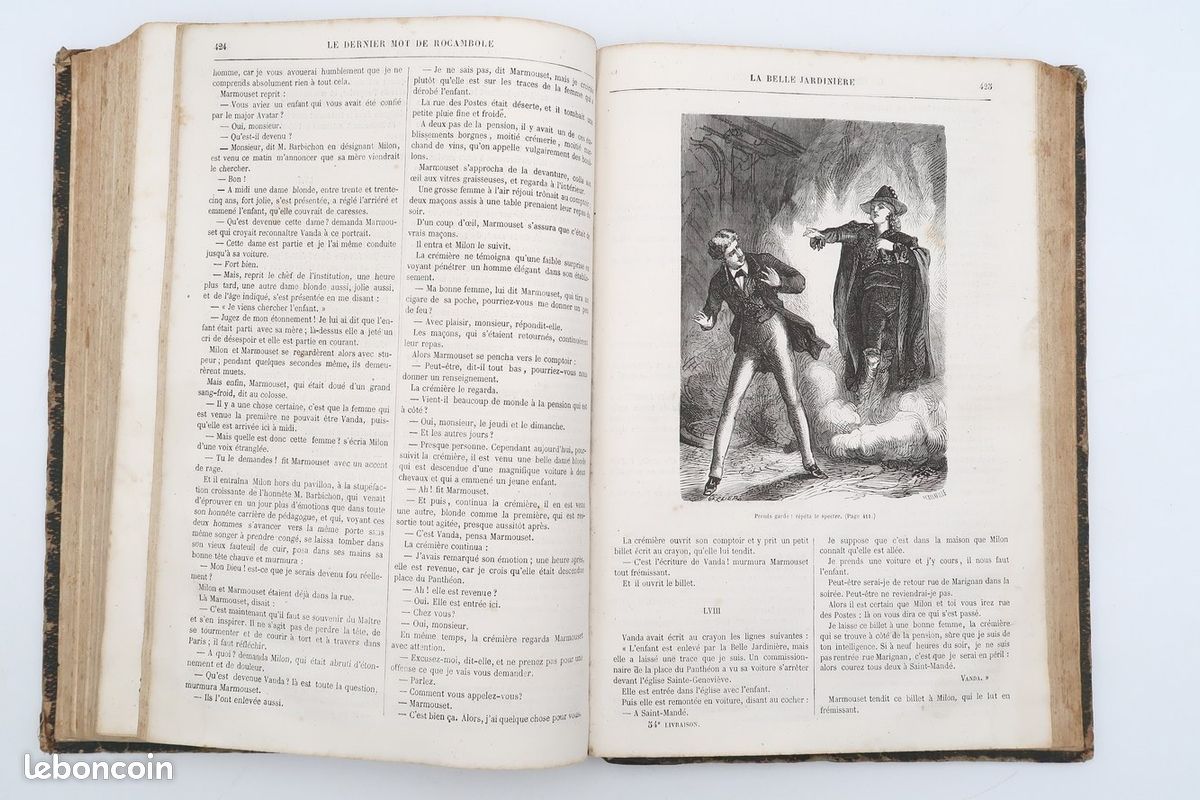 1866 Le dernier mot de Rocambole, de Ponson du Terrail Édition illustrée livre ancien (image 6)