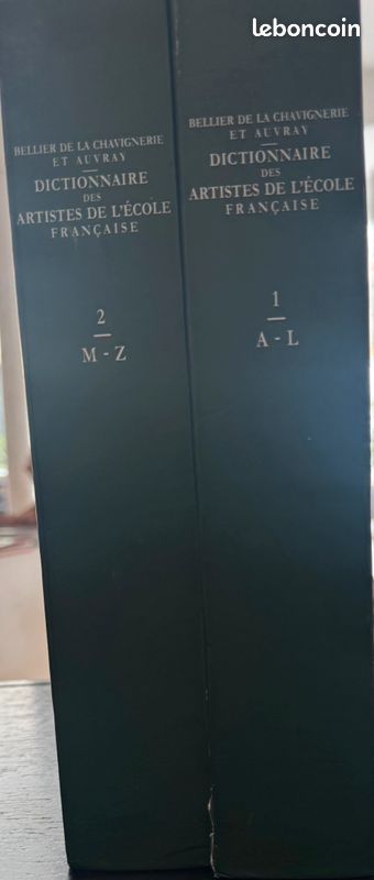 Dictionnaire général des artistes de l'École française, 2 tomes - Édition 1997 (image 2)