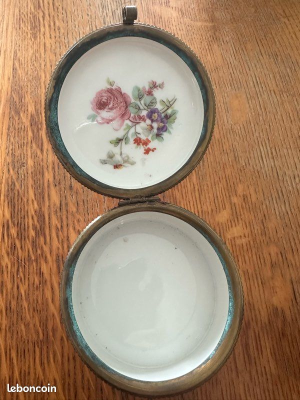 Ancienne boîte XIXeme porcelaine (image 5)