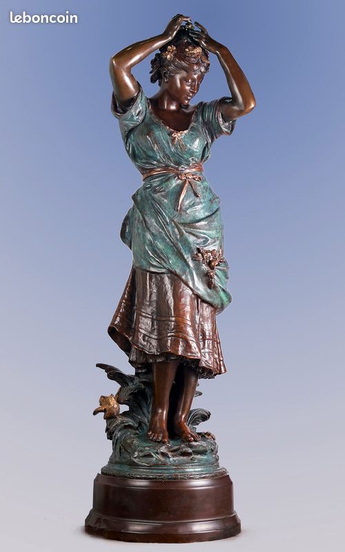 Auguste Moreau - GRAND bronze ancien - 103 cm (image 2)