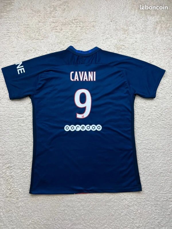 Maillot Extérieur PSG 2016/2017, Cavani N°9, Nike, Taille XS, Occasion