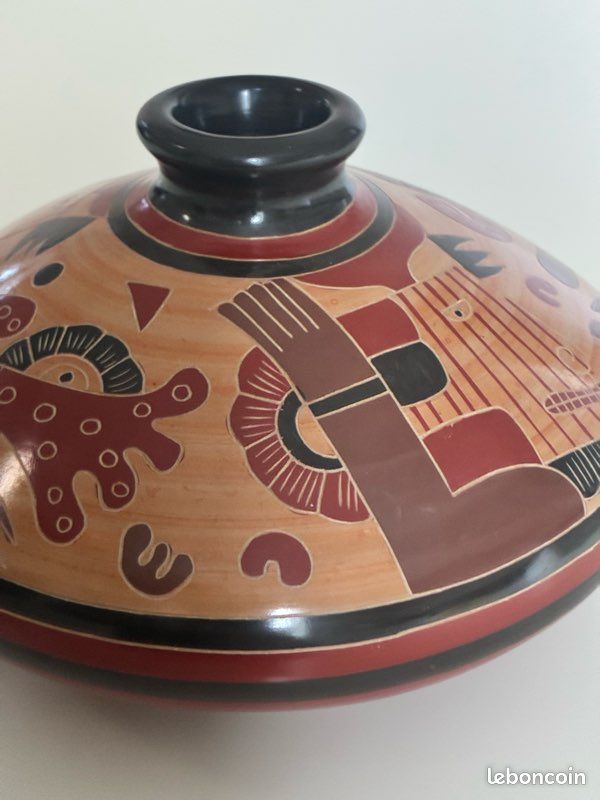 Nicaragua 🇳🇮 Magnifique Vase Emmanuel Maldonado (image 12)