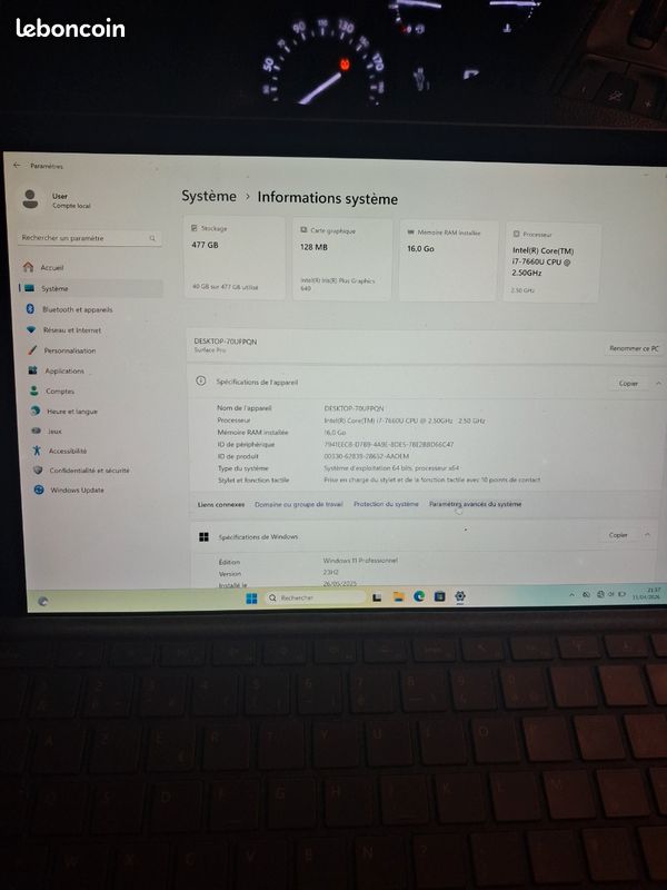 Surface pro I7 (image 3)