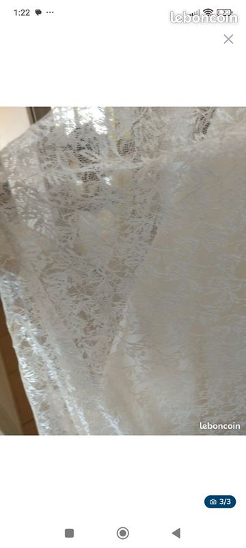 Robe de gala en dentelle ivoire (image 3)