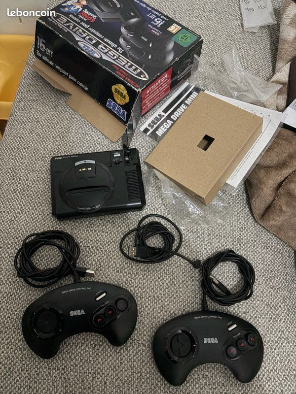 CONSOLE SEGA MEGA Drive 16-Bit 1 manette comme neuve EUR 46,50