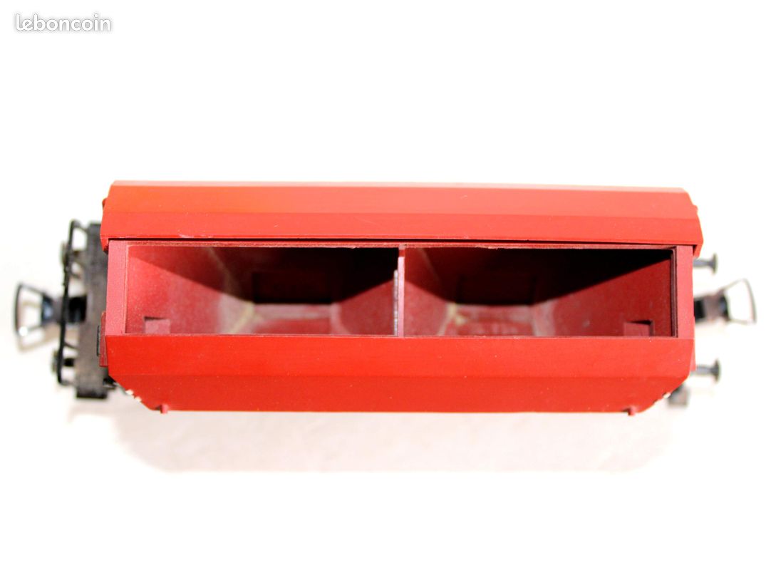 FLEISCHMANN HO 1434 WAGON DE QUEUE A GUERITE, FOURGON FREIN CABOOSE