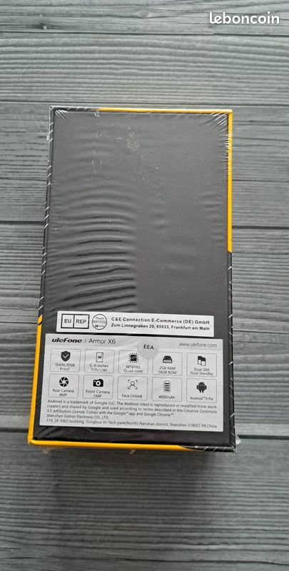 Ulefone X6 (2022) Smartphone Incassable neuf sous blister (image 2)