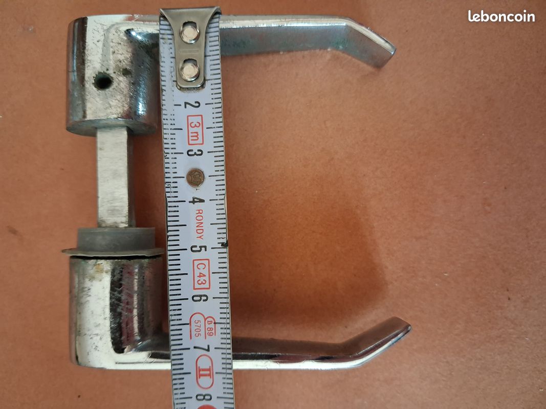 Béquille de porte vintage Poignée tirage double d'occasion (image 6)