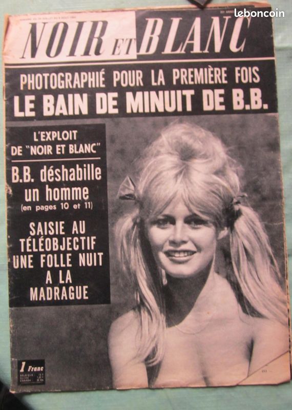Noir et blanc revue magazine (17) Brigitte Bardot Petain Noel Ursula Andress Petula Clark Jane Fonda De Gaulle Douaumont (image 1)