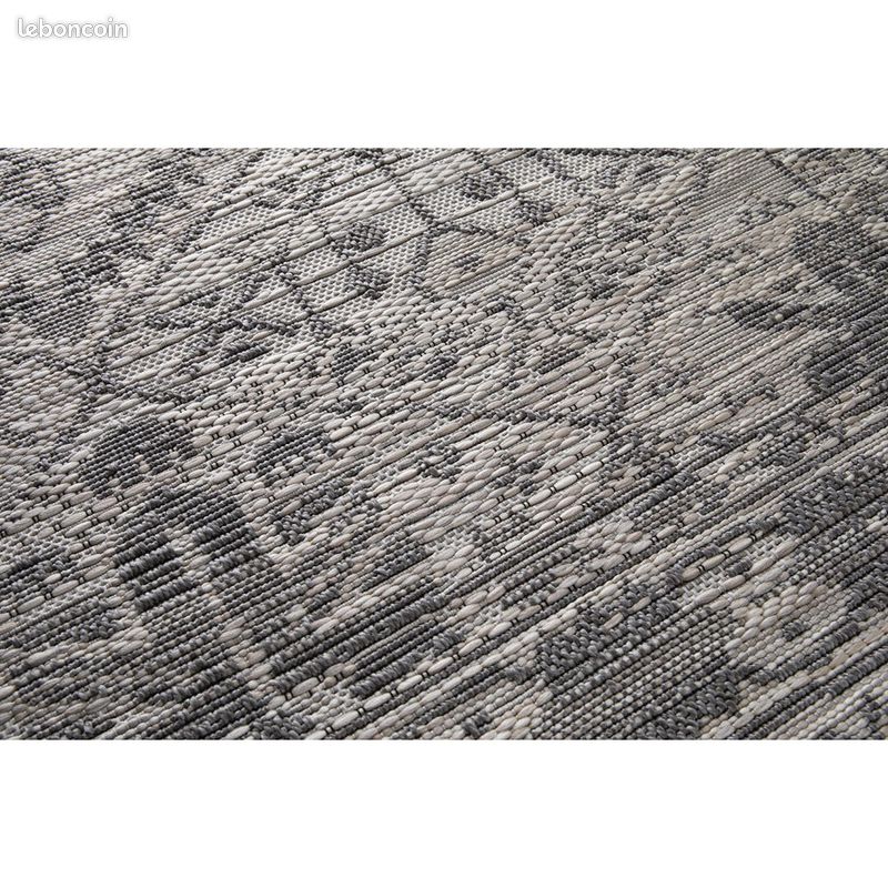 Tapis vintage plat Broadview Gris 160x230 (image 4)