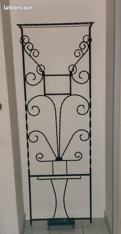 Porte manteau fer forgé noir (image 1)