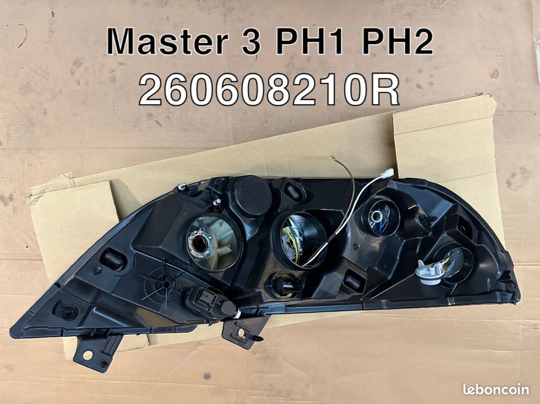 Phare Avant Complet Gauche+droit Renault Master Interstar X70 Movano - H1/H7, Neuf TYC