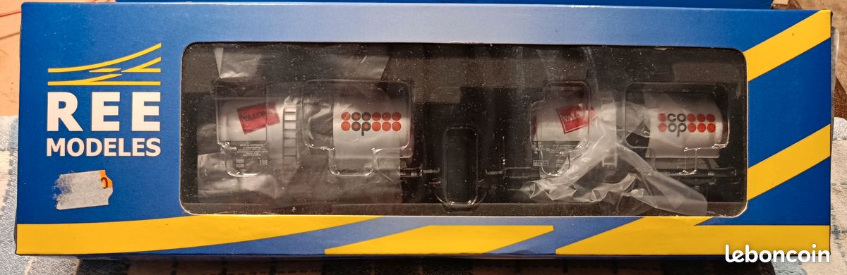 REE MODELES coffret 2 wagons citerne AZUR OLAZUR WB-196 NEUF