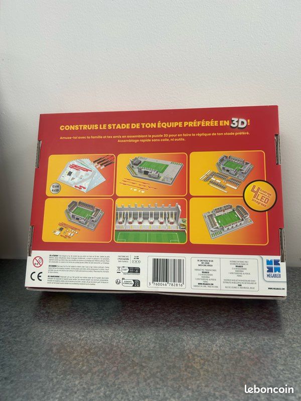 Montage Sans Colle Puzzle 3D Stade Bollaert RC Lens - Maquette à Assembler Sans Colle Decoration Montage Sans Colle Puzzle 3D Stade Bollaert RC Lens - Maquette à Assembler Sans Colle Decoration