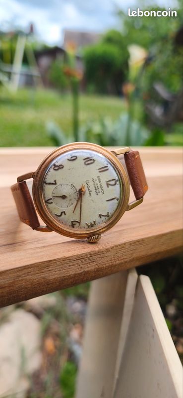 Montre Vintage Gira-Watch Mécanique Plaqué Or Fonctionne (image 4)